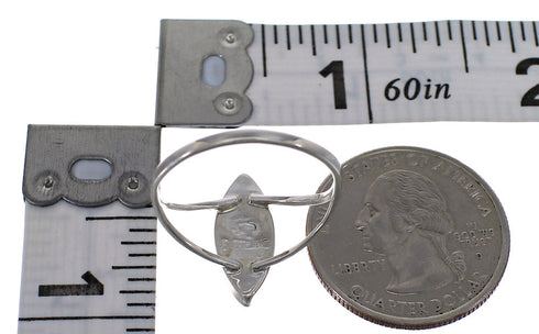Genuine Sterling Silver Southwest Multicolor Ring Size 5-1/2 QX84805
